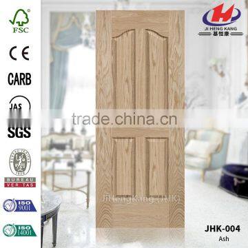 JHK-004 3.5mm Mass Production Cafe Four Panels CE Certificate Ash Veneer HDF Moulded Door Skin