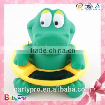 2015 Wholesales Green Crocodile Shape Baby Bath Thermometer