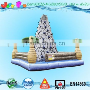 tropical inflatable mountain climbing,kids inflatable rock climbing walls