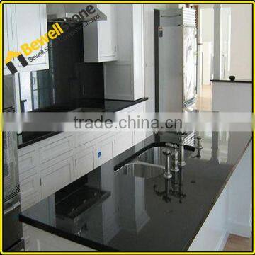 China stone factory prefab shanxi black counter top