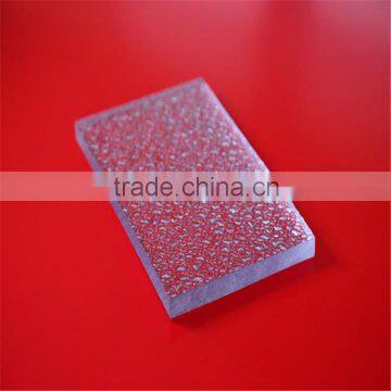 building plastic polycarbonate embossed sheet