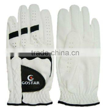 White Microfiber Golf Glove