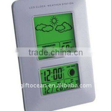 digital weather station clock(weather forecast with diagram indicator))