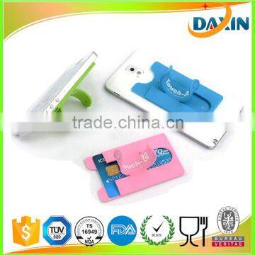 Hot sale cheap touch-U silicone cell phone stand, silicone mobile phone card holder