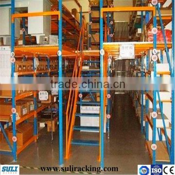 Muti function warehouse storage stacking mezzanine rack