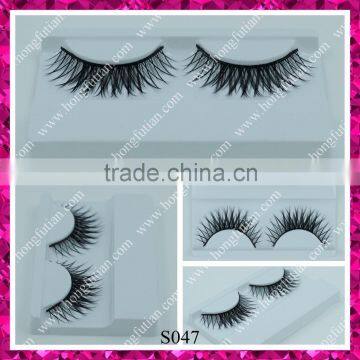 Custom made synthetic fake eyelashes by manufacturer