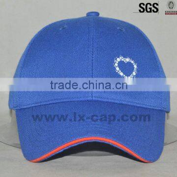 Blue Cotton Sports Cap free size sales promotion