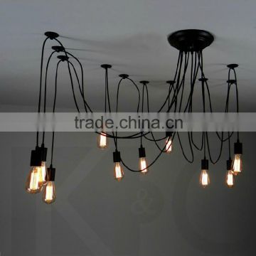 Edison bulb chandelier interior chandelier vintage style suspension lamps for wholesales beautiful design