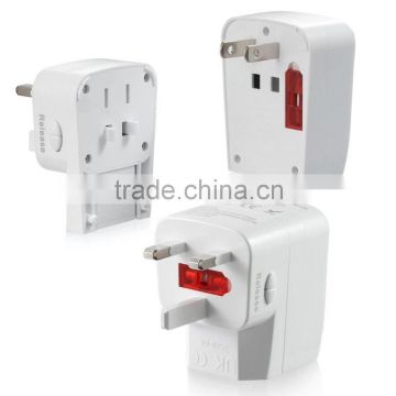 Universal multi Travel Adapter with USB Charging Port / All-in-one AC Power Plug charger For USA EU AUS UK