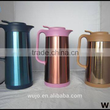 Vacuum flask with German style , thermos bottle, popular selling coffee pot with glass refill, thermos flask