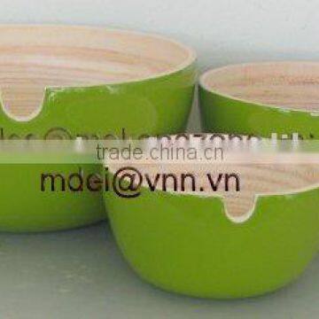 lacquered bamboo bowl