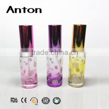 10ml colorful Fancy small printing roll on with aluminum cap and stainless steel ball