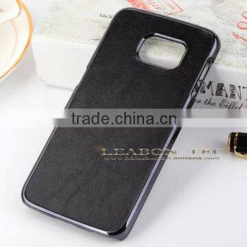 2015 New Arrival Leather Coated Plastic PC Back Case for Samsung Galaxy S6 photo-4