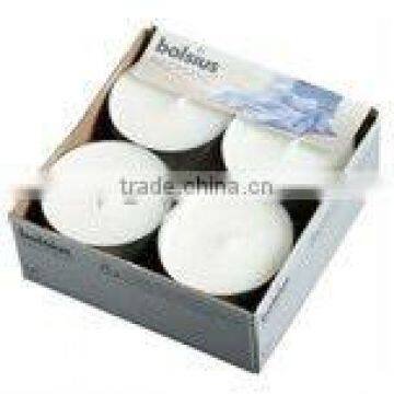 Paraffin wax tealight candles