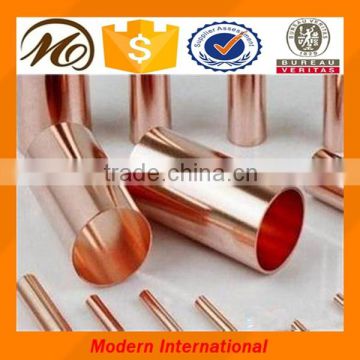 Straight Welded Copper Pipe / Copper Cladding Steel tube