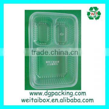 High Quality Rectangle Plastic 6 Compartment Cake Slice Box photo-4