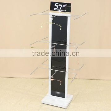 Multi function metal display rack for hanging items