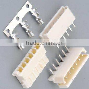 Pitch:2.54mm Wafer Single Row Straight Dip Type white 6 Pin Connector