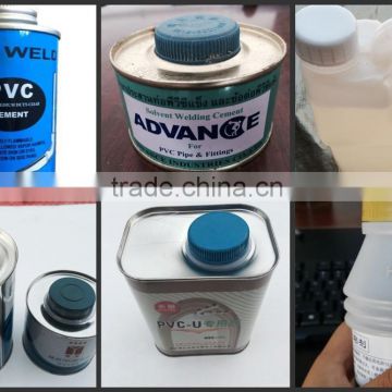 PVC cement glue for pipe fittings