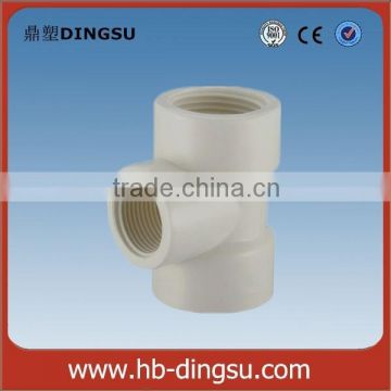 Plastic female thread tee /PVC Tee /plastic Tee BS Standard