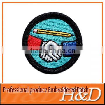 round woven clothing label for showing friendship