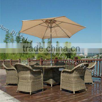 2016 Wicker outdoor dinning set furniture plastic rattan woven Acrylic garden furniture
