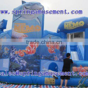 Newest and High Quality NEMO inflatable bouncer and slide, inflatable castle combo, inflatable bounce house SP-C6004