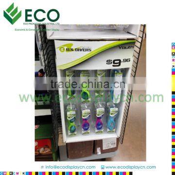 Glossy Lamination POP Cardboard Display for Sunglasses, Power Wing Display
