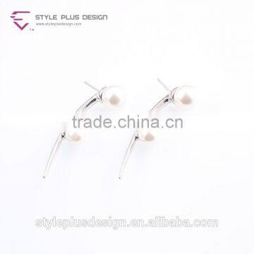 E77997K01 Pearl Stainless Steel Single Stone No Hole Earring Designs From Pearl Updated Collection photo-3