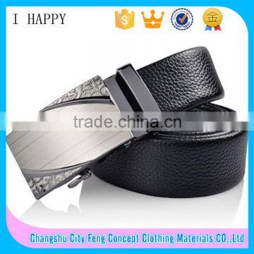 Fashion Genuine Leather Automatic Metal Buckle Men Belt