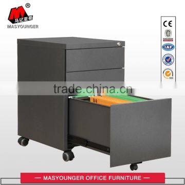 high quality steel mobile pedestal cabinet with wheel