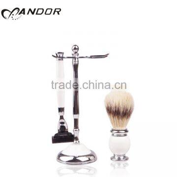 Hot Sale Silvertip Badger Hair Shaving Brush With Shaving Razor photo-2