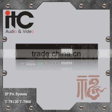 ITC T-7860 Series 60W to 500W Opional Equipped SD Slot and USB Port IP Public Address Amplifier Power photo-3