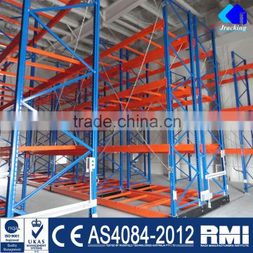 Jracking Cold Storage Warehouse Electric Mobile Racking