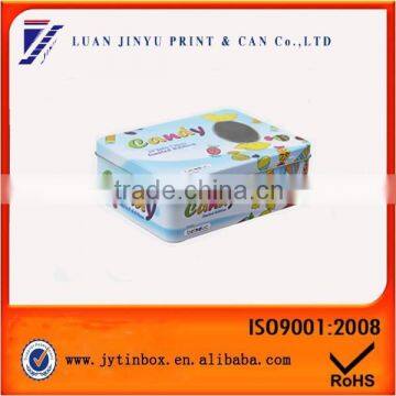 promotional cute candy pattern candy packaging tinplate box