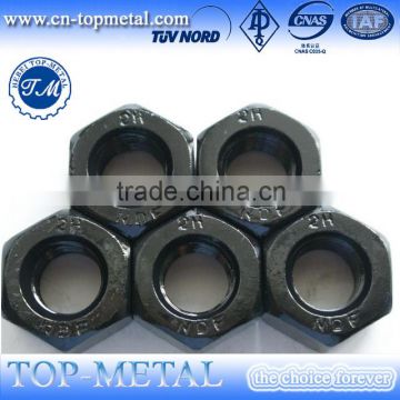 High quality using in flange DIN 934 carbon steel stainless steel hexagon nuts