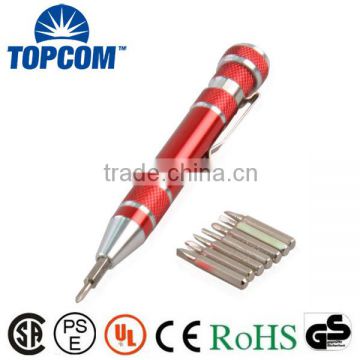 Aluminum Case 8 in 1 Precision Pen Screwdriver Bit Set