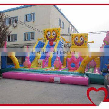 giant inflatable sponge bob playground for kids