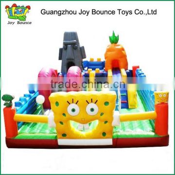 spongebob inflatable kids playground,indoor inflatable playground equipment