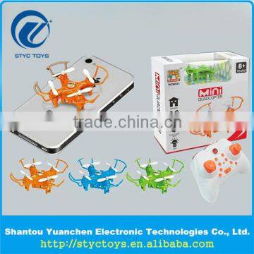 2016 New smallest hand thrown 3D flips mini nano rc drone 2.4GHz 4 channels remote control quadcopter with light toys for kids