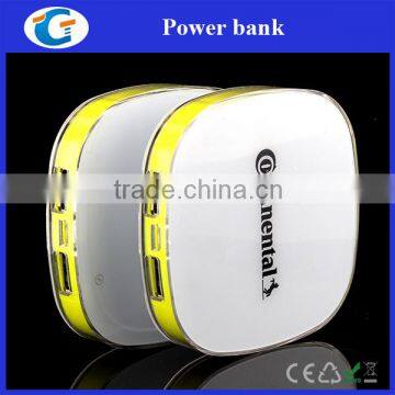 OEM printing 2a output dual usb power bank