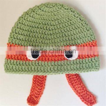 children's knit character hats patterns ninja turle hats