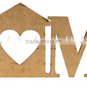 Lettering "HOME", 2pcs., MDF 49x15x0,6cm, ROSA Talent