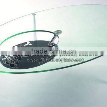 hot offer extending glass top modern coffee table with ANSI certificate