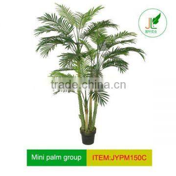 Combined 4 branches artificial mini palm tree