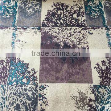 Embossed paper printing velvet fabric
