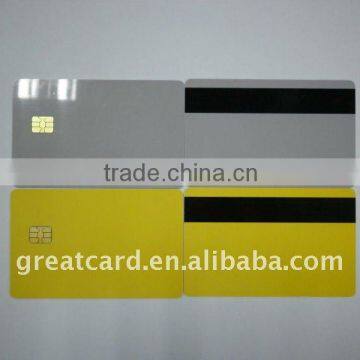 Combined Contact Smart Card With Hico Magnetic Stripe