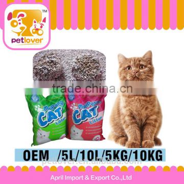 OEM irregular shaped Cat Clumping Litter