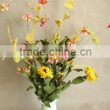 artificial flowers daisy bush 18inch for home decorations