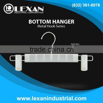 A66 - 12.5 Plastic Hanger with Metal Hook for Bottoms, Pants, Skirts, Shorts (Philippines)